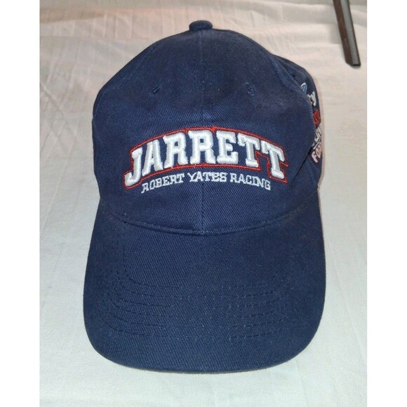 Vintage Dale Jarrett Robert Yates Racing #88 Nascar Hat Cap Blue Adult Strapback - Picture 1 of 6